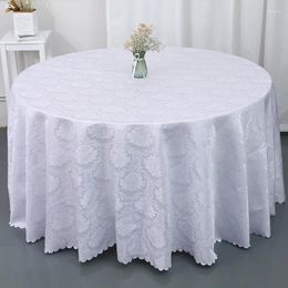 Table Cloth Waterproof ClothQuality Solid Colour Covers For Dining Banquet Wedding Round Elegant