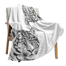 Blankets Tiger Head Throws For Sofa Bed Winter Soft Plush Warm Throw Blanket Holiday Gifts