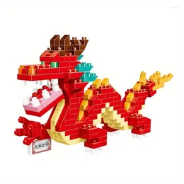 Party Favor Dragon Building Blocks Set For Kids Animal And Fairy Theme Mini DIY Bricks Toys Desk Decoration Christmas Year Gift Idea