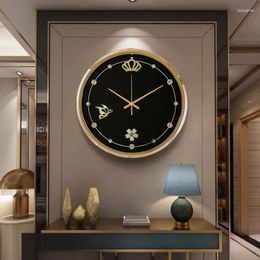 Wall Clocks Luxury Clock Modern Design Living Room Decoration 3D Black Shell Digital Watch Home Decor Reloj Horloge Murale
