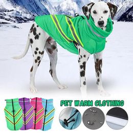 Dog Apparel Warm Pet Vest Clothes Reflective Clothing Dogs Jacket Autumn Winter Coat Outfit For Small Medium Cats