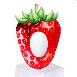 Disposable Dinnerware 1 Pc Cosplay Hat Strawberry-shaped Headdress For Dancing Party Man Woman (Red)