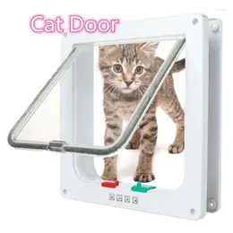 Cat Carriers Freely Enter Exit Two-way Door Direction Control Special Opening Closing Pet Controllable Smooth Surface ABS Material