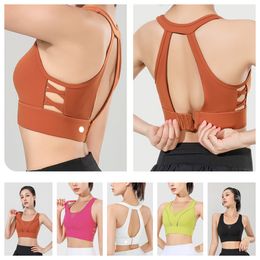 lul Shockproof Fitness yoga vest Sports underwear High strength fixed cup Shock absorber size Gathering bras Scarless and beautiful back