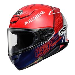 SHOEI smart helmet Japanese Motorcycle Helmet Z8 Full Red Ant Death God Mute Black Small Size Mens and Womens Racing Helmets