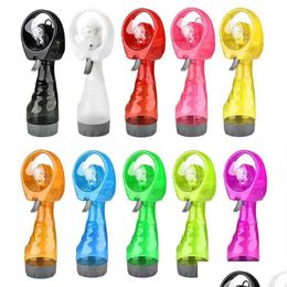 Party Favor Water Spray Cool Fan Handheld Electric Mini Portable Summer Mist Maker Fans Drop Delivery Home Garden Festive Supplies Eve Otyal