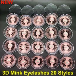 NEW 5D Mink Eyelashes 25mm 3D Mink Eyelash Makeup False Eyelashes Big Dramatic Volumn Thick Real Mink Lashes Handmade Natural Eye 3320674