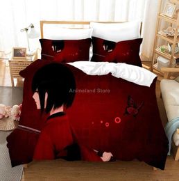 Attack On Titan Bedding Set Red 2021 New Anime Kids Gift Duvet Cover Sets Comforter Bed Linen Queen King Single Size H09133666949