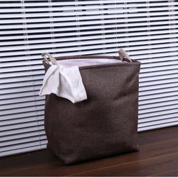 Laundry Bags Basket Foldable Linen Japanese Style Household Storage Bucket For Dirty Clothes And Sundries