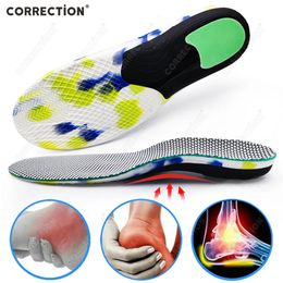 CORRECTION Flat Feet Insoles For Shoes Sole Mesh Deodorant Breathable Cushion Sport Running Orthopaedic 240514