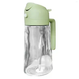 Storage Bottles 450ml Spray Bottle Leakproof Vinegar Portable BBQ With Brush Oil Dispenser Olive Easy Clean Air Fryer Kitchen Gadgets Glass