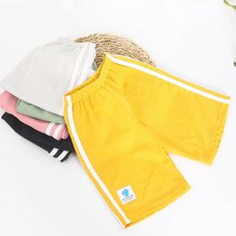 Yellow Short Pants for Kids Girl Sport Shorts Polyester 2024 Boys Trousers 11 to 12 13 14 Years Korea Summer Beach 240510
