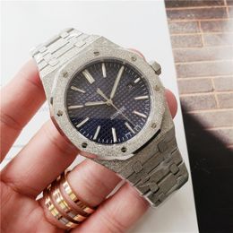 Fashion men's mechanical Star Frosted Gold Full Star watch sapphire glass waterproof everything with light luxury temperament classic