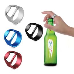Steel Beer Bottle Ring Stainless Openers Colorful Finger Opener for Party Present Supplies Bar Accessories JJ 5.14