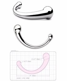 Stainless Steel Prostate Massager Anal Dildo Butt Plug Gspot Stimulator Adult Sex Toys For Men Woman Gay Y1907168344410