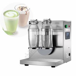 Commercial Double Cups Bubble Tea Shaker Stainless Steel Pearl Milk-Tea Mixer Milk Tea Shaking Machine Lntelligent Control Panel