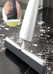 Eyliden Automatic SelfWringing Mop Flat with PVA Sponge Heads Hand Washing for Bedroom Floor Clean 2109079206686