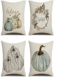 Thanksgiving Pillow Cover Happy Fall Autumn Pillowcase Home Decor Cushion Cover Throw Pillow Case Sofa Bed Decoration6484831