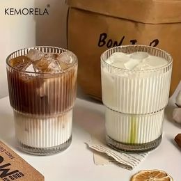 12Pcs Coffee Glass Cups Stackable Glassware Transparent Cocktail Soda Water Juice Mugs Cup Suitable For Home Bar Parties 240509