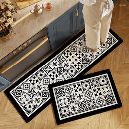 Carpets Minimalist Nordic Style Kitchen Wear-Resistant Carpet INS Home Long Strip Floor Mat Absorbent Oil Absorption Rug Thickened Dirty