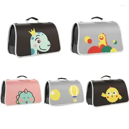 Cat Carriers Cute Cartoon Pet Bag Portable Collapsible Oxford Cloth Kitty Puppy Carrier Outdoor Travel Shoulder Bags