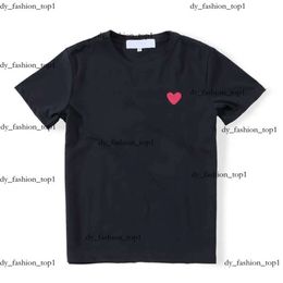 Cdgs Shirt Brand Tshirt Summer Play Designer Mens T-Shirts Play T Shirt Commes Short Sleeve Womens Des Badge Garcons Embroidery Heart Shirt Re Cdgs Hoodie 663