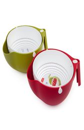 Creative Double Drain Basket Bowl Rice Washing Kitchen Sink Strainer Noodles Vegetables Fruit Kitchen Gadget Colander2699182