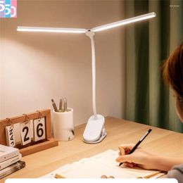 Table Lamps Usb Learning Light Multifunction With Clip Holder Student Children Reading Dormitory Rechargeable Portable