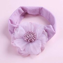 Hair Accessories 3pcs Chiffon Flower Decorative Nylon Headband Girls Photograph Daily Fashion Hair Accessories Baby Soft Strerchy Nylon Top Knot