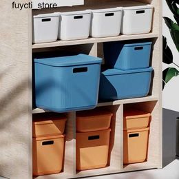 Storage Boxes Bins Large capacity Sundries storage box cosmetics toys snacks clothing storage basket plastic home wardrobe organizer S24513