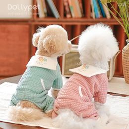 Dog Apparel Winter Pet Dogs Clothes Warm Soft Jumpsuit Plus Velvet Puppy For Small Medium Clothing Chihuahua Costumes