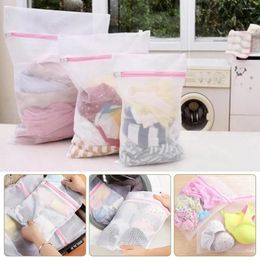 Laundry Bags Large Zipped Washing Bag Mesh Organizer Net Dirty Bras Socks Underwear Shoes Storage Reusable Wash Machine Cover Clothes