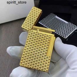 Lighters Retro Lighting Grid Carved Brass Collection Commemorative Gift Good Voice 007 Movie Limited Edition S24513