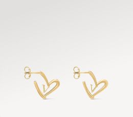 With Box Stud Earrings Big Heart 18K Gold Plated Stainless Steel Luxury Earring For Women Wedding Engagement Waterproof Jewellery