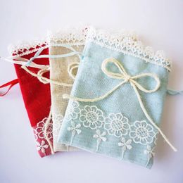 Gift Wrap Nordic Style Wedding Candy Bags Sachet Jewelry Packaging Bag Cotton And Linen Drawstring Party Favors Storage Case