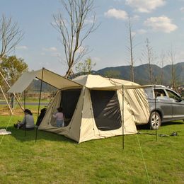 Tents and Shelters 6 person size car rear tent SUV van hatch large tailgate tentQ240511