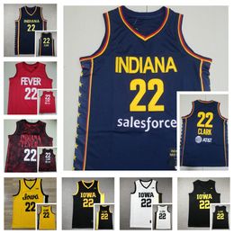 2024 Final Four Jerseys 4 Indiana Caitlin Clark Women College Basketball Iowa Hawkeyes 22 Caitlin Clark Jersey Home Away Yellow Black White Navy Men Youth Stitched