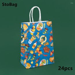 Gift Wrap StoBag Shopping Packaging Bags Cartoon Kraft Paper Birthday Gifts Candy Bread Chocolate Suppily