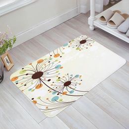 Carpets Abstract Dandelion Flowers Kitchen Floor Mat Living Room Decor Carpet Home Hallway Entrance Doormat Balcony Door Anti Slip Rug