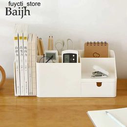 Storage Boxes Bins ABS Office Desk Organizer Stickers Bins Storage Holder Desktop Pencil Sundries Scalable Box Stationery School Supplies S24513