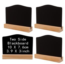 Rustic Table Number Mini Chalkboard Sign with Wood Stand 39x3inch Small Wooden Sign Buffet Display Plaque Novelty Decor9844045