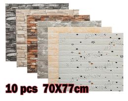 3D Wall Stickers Selfadhesive Brick Panels Living Room Decoration Bedroom Decor Waterproof Wallpaper Kitchen TV Backdrop Home 2205507784