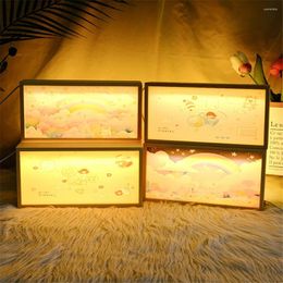 Frames DIY Po Frame With LED Light Can Customise Your Personal Picture Exquisite Birthday Present Gifts For Children Home Decoration