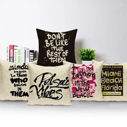 Pillow Personality Letter Printed Cover Decorative Throw Case For Sofa Chair Kids Room Covers Nordic