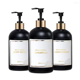 Liquid Soap Dispenser Shower Refillable 500ml Shampoo Dispensers Conditioner Body Wash Lotion Containers Home Storage Bottle