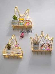 Decorative Figurines ZqCreative Simple Style Hallway Key Wall Decoration Iron Hat And Coat Storage Rack Personality