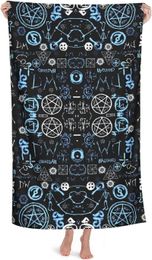 Towel Supernatural Symbols Beach For Adults Absorbent Portable Lightweight Blanket Towels Soft Bath Pool Travel