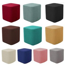 Chair Covers Elastic Ottomans Soft Rectangle Stool Slipcover For CASE Stretch Folding Storage Furniture Protector Dropship