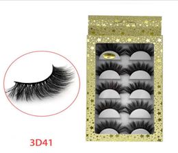 Selling 5Pairs 3D Mink Eyelashes Long Natural Eye Lashes Extension False Fake Thick Mixed Individual Makeup Tools Beauty Lash7661853