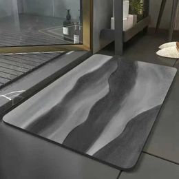 Carpet 1 Diatomite bathroom mat super absorbent toilet carpet shower side kitchen decoration company H240514